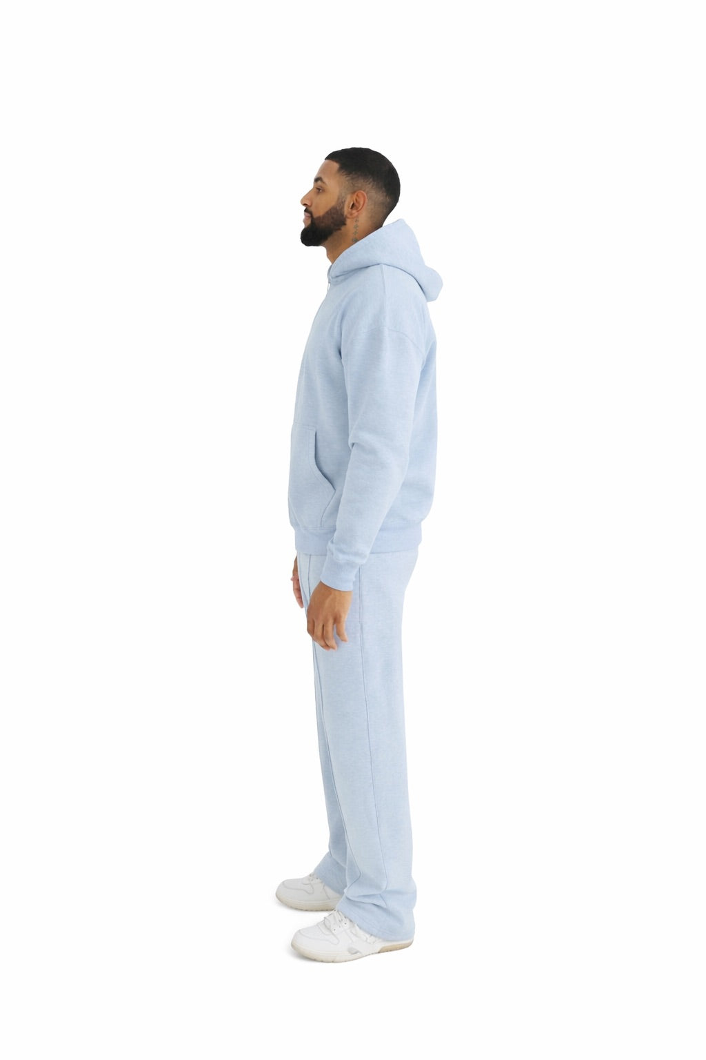 450 GSM Luxury Hoodies Light Blue