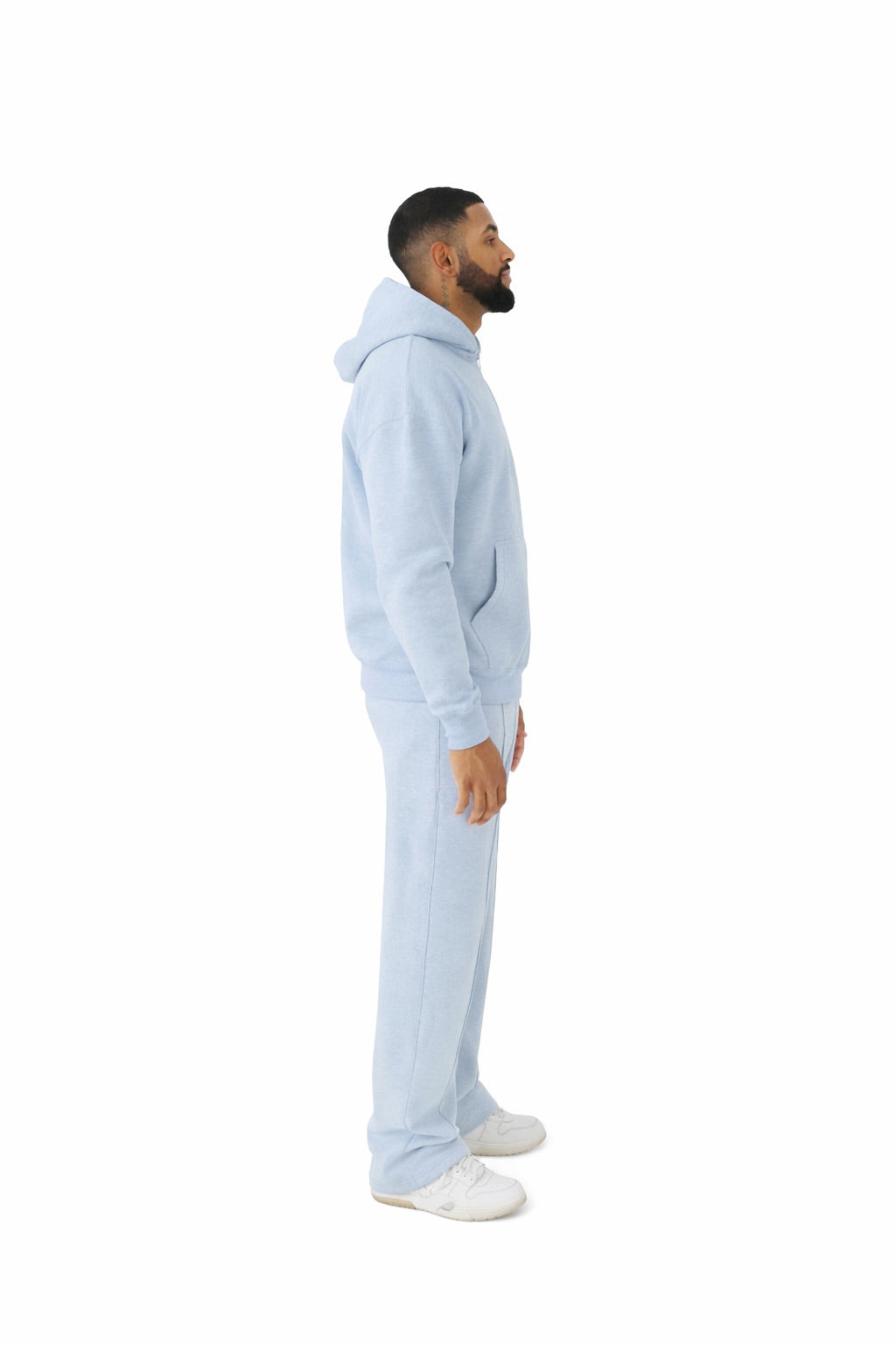 450 GSM Luxury Hoodies Light Blue